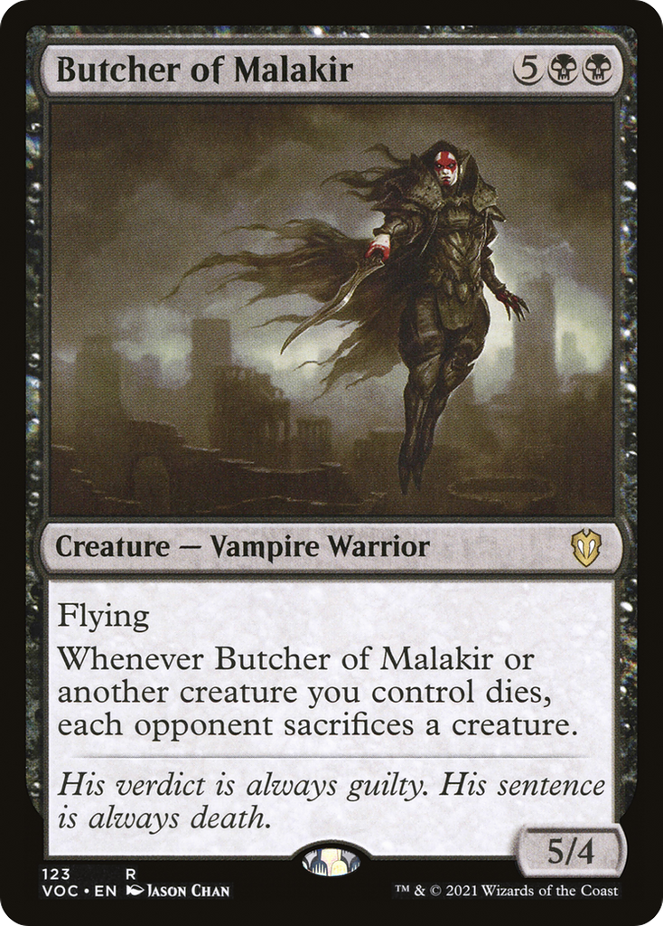 Magic: The Gathering - Butcher of Malakir - Crimson Vow Commander