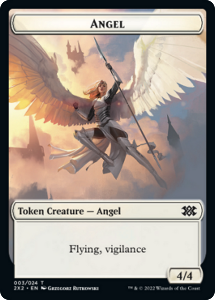 Magic: The Gathering - Angel Token - Double Masters 2022 Tokens