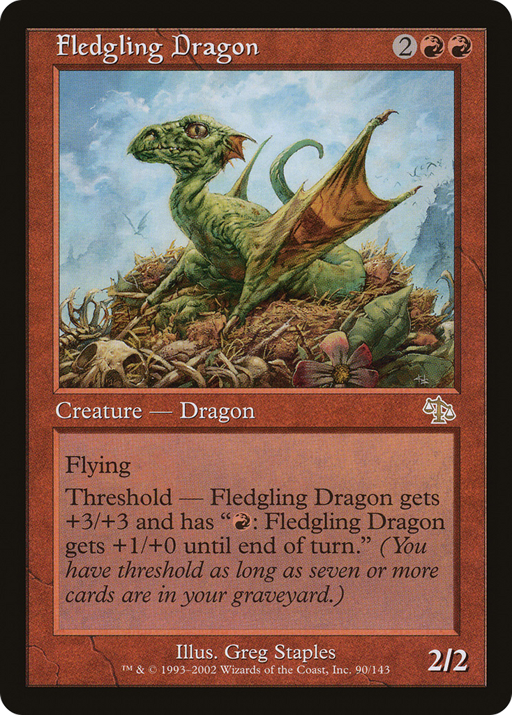 Magic: The Gathering - Fledgling Dragon - Judgment