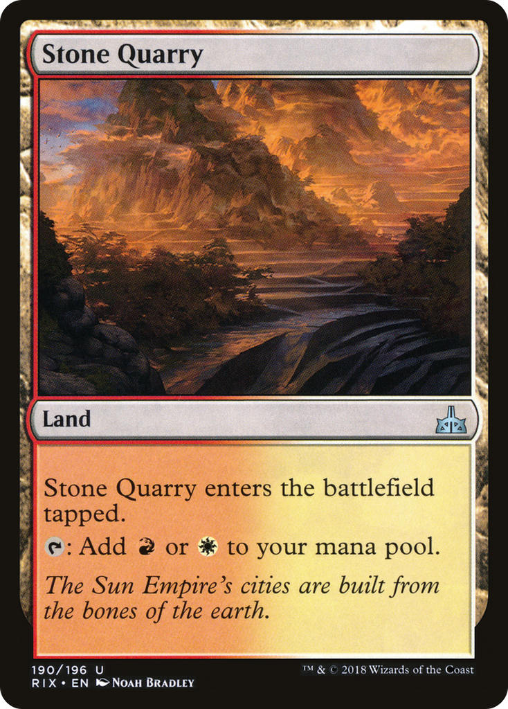 Magic: The Gathering - Stone Quarry - Rivals of Ixalan