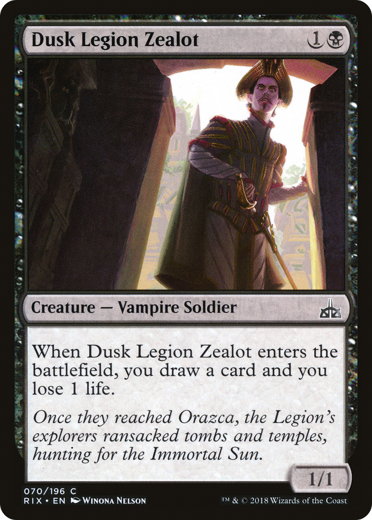 Magic: The Gathering - Dusk Legion Zealot - Rivals of Ixalan