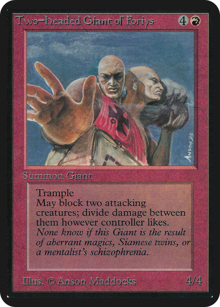 Magic: The Gathering - Two-Headed Giant of Foriys - Limited Edition Alpha