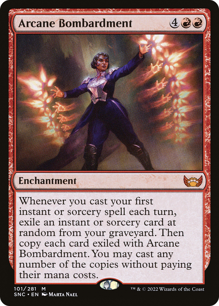 Magic: The Gathering - Arcane Bombardment Foil - Streets of New Capenna