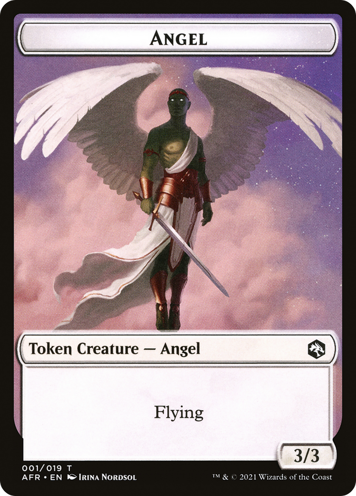 Magic: The Gathering - Angel Token - Adventures in the Forgotten Realms Tokens