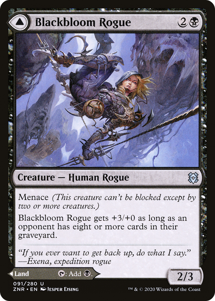 Magic: The Gathering - Blackbloom Rogue // Blackbloom Bog Foil - Zendikar Rising