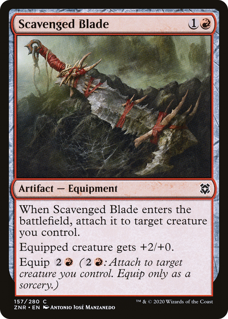 Magic: The Gathering - Scavenged Blade Foil - Zendikar Rising