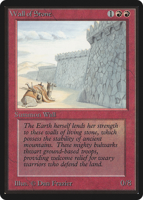 Magic: The Gathering - Wall of Stone - Limited Edition Beta