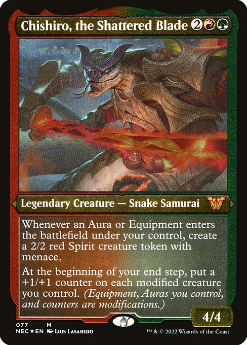 Magic the Gathering - Chishiro, the Shattered Blade Foil - Neon Dynasty Commander