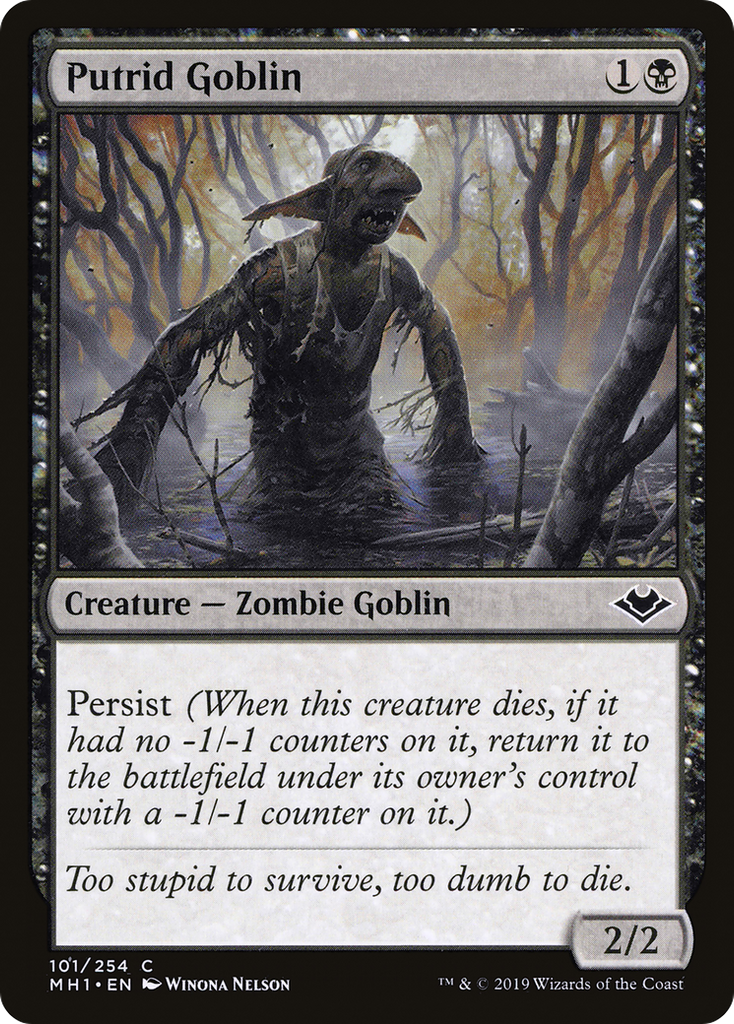 Magic: The Gathering - Putrid Goblin Foil - Modern Horizons