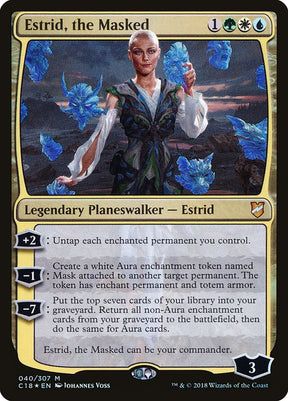 Magic the Gathering - Estrid, the Masked Foil - Commander 2018