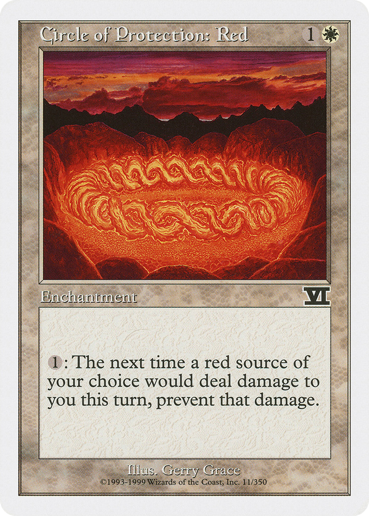 Magic: The Gathering - Circle of Protection: Red - Classic Sixth Edition