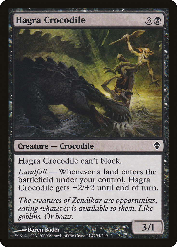 Magic: The Gathering - Hagra Crocodile - Zendikar