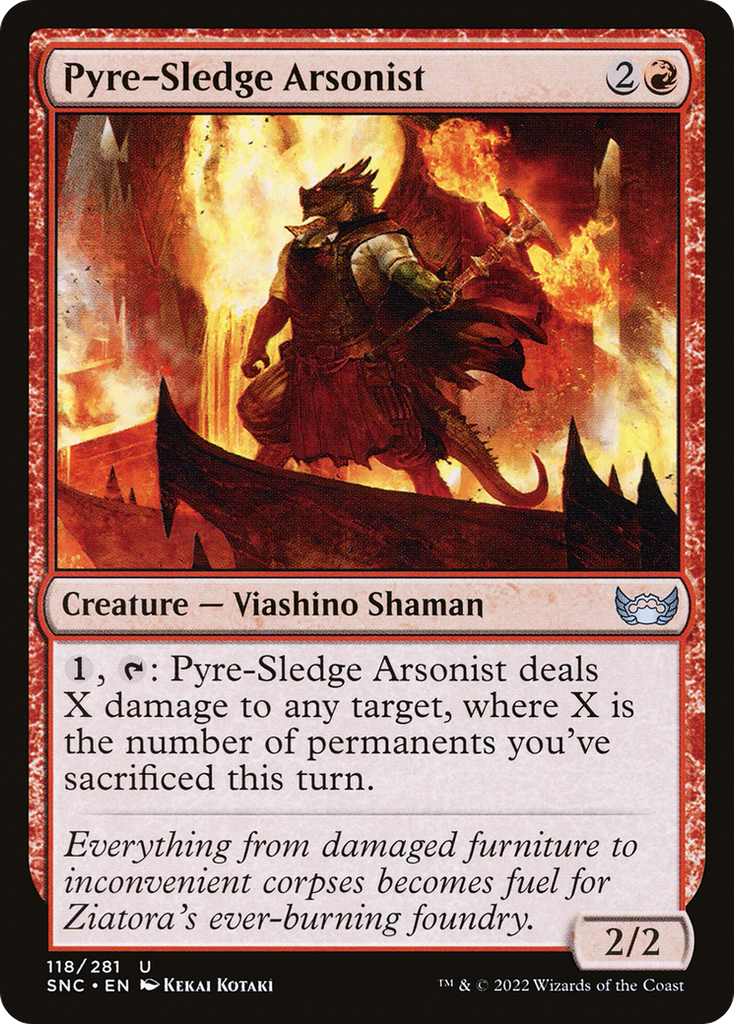 Magic: The Gathering - Pyre-Sledge Arsonist Foil - Streets of New Capenna