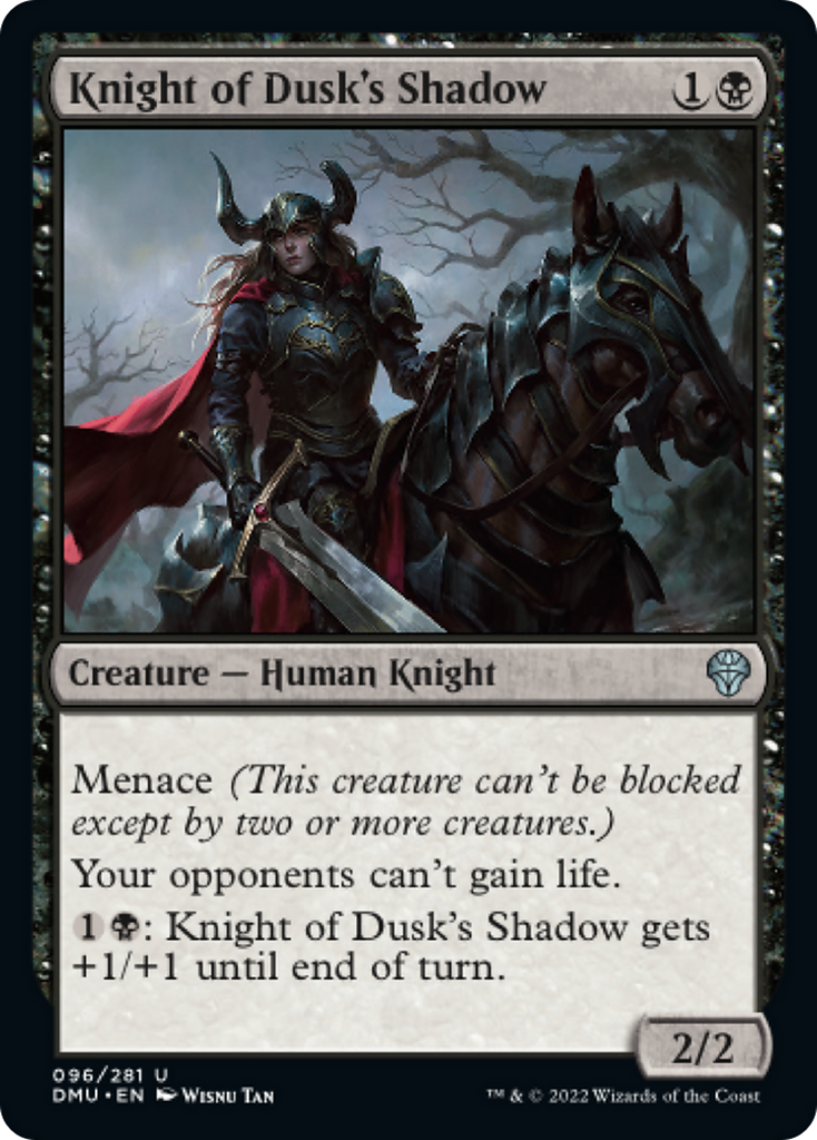 Magic: The Gathering - Knight of Dusk's Shadow Foil - Dominaria United