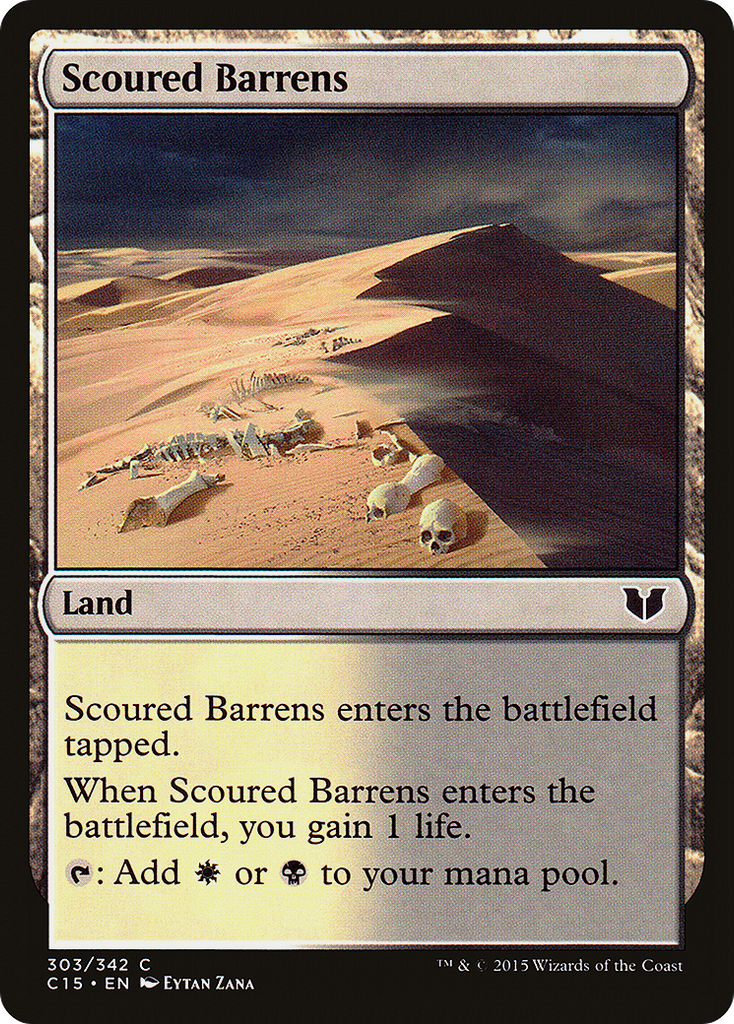 Magic: The Gathering - Scoured Barrens - Commander 2015