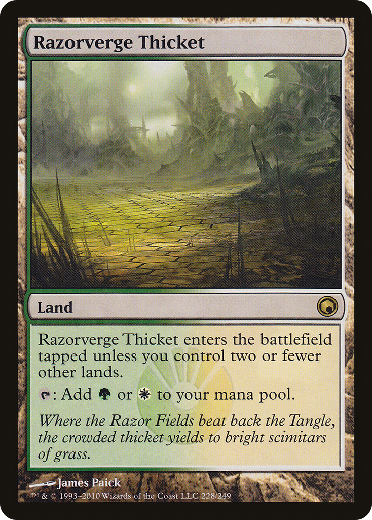 Magic: The Gathering - Razorverge Thicket - Scars of Mirrodin