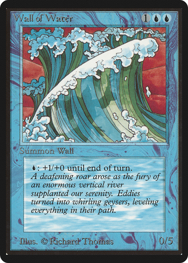 Magic: The Gathering - Wall of Water - Limited Edition Beta