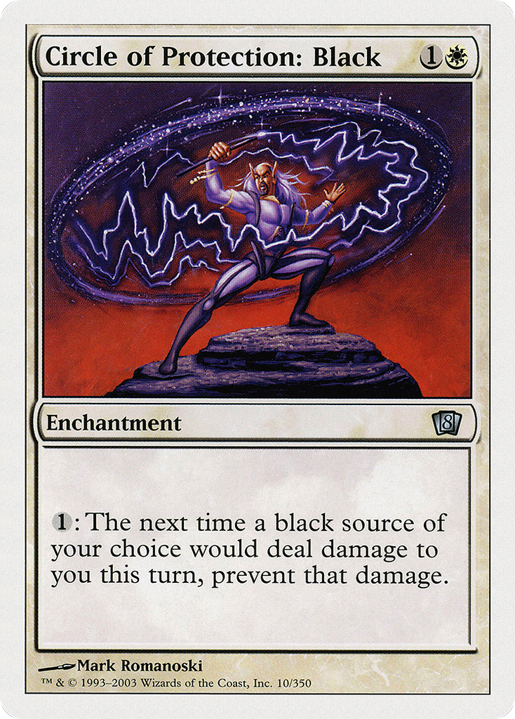 Magic: The Gathering - Circle of Protection: Black - Eighth Edition