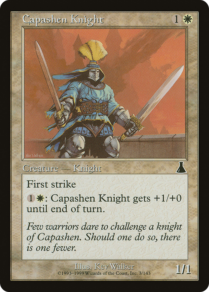 Magic: The Gathering - Capashen Knight - Urza's Destiny