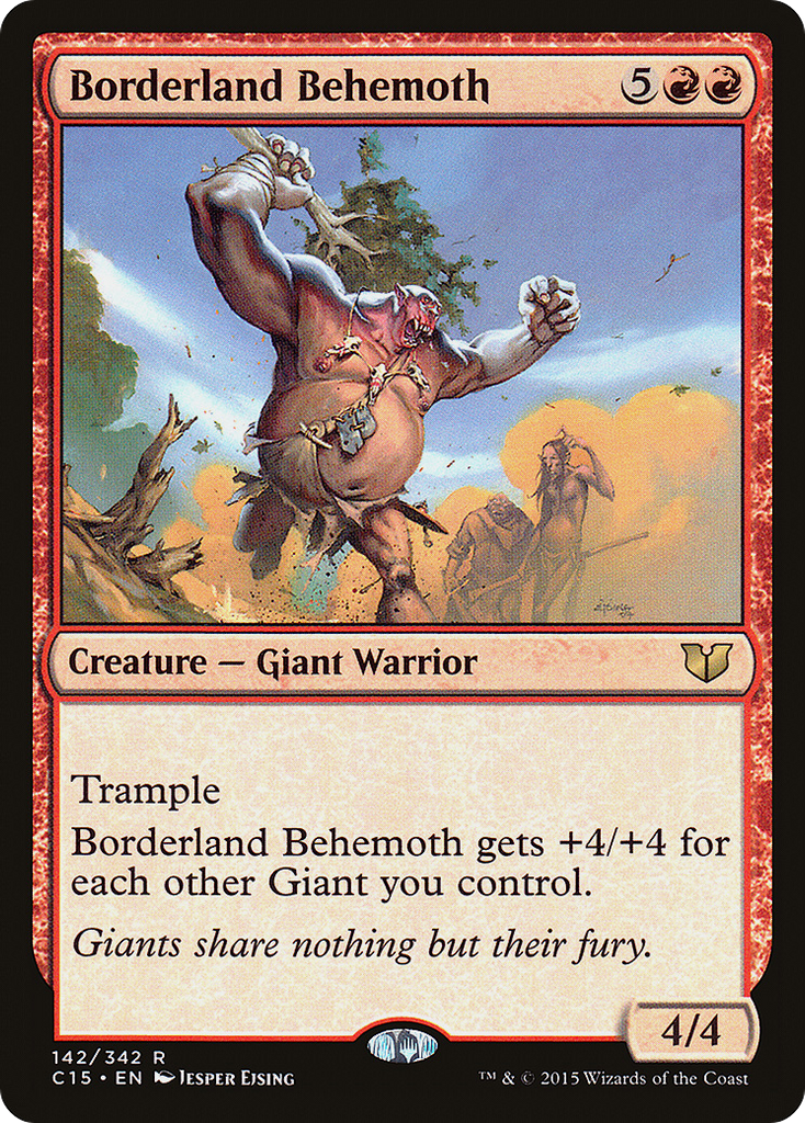 Magic: The Gathering - Borderland Behemoth - Commander 2015