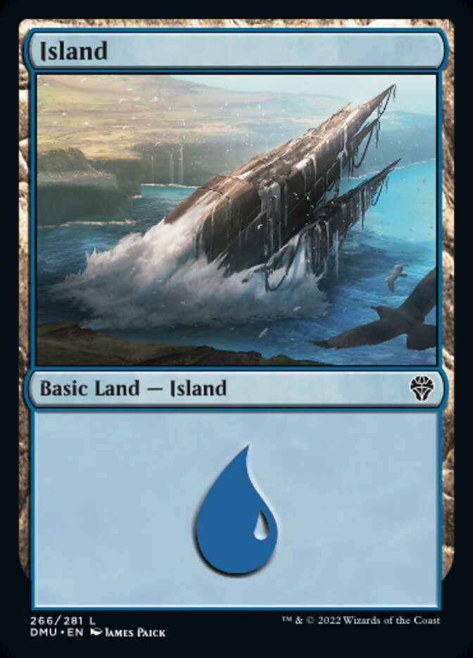 Magic the Gathering - Island #266 Foil - Dominaria United