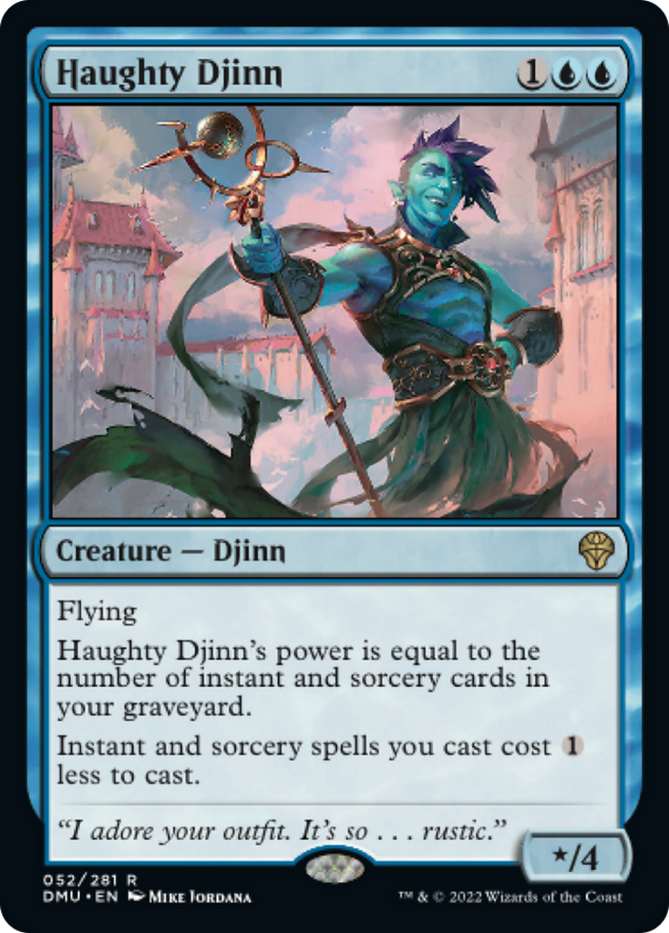 Magic: The Gathering - Haughty Djinn Foil - Dominaria United