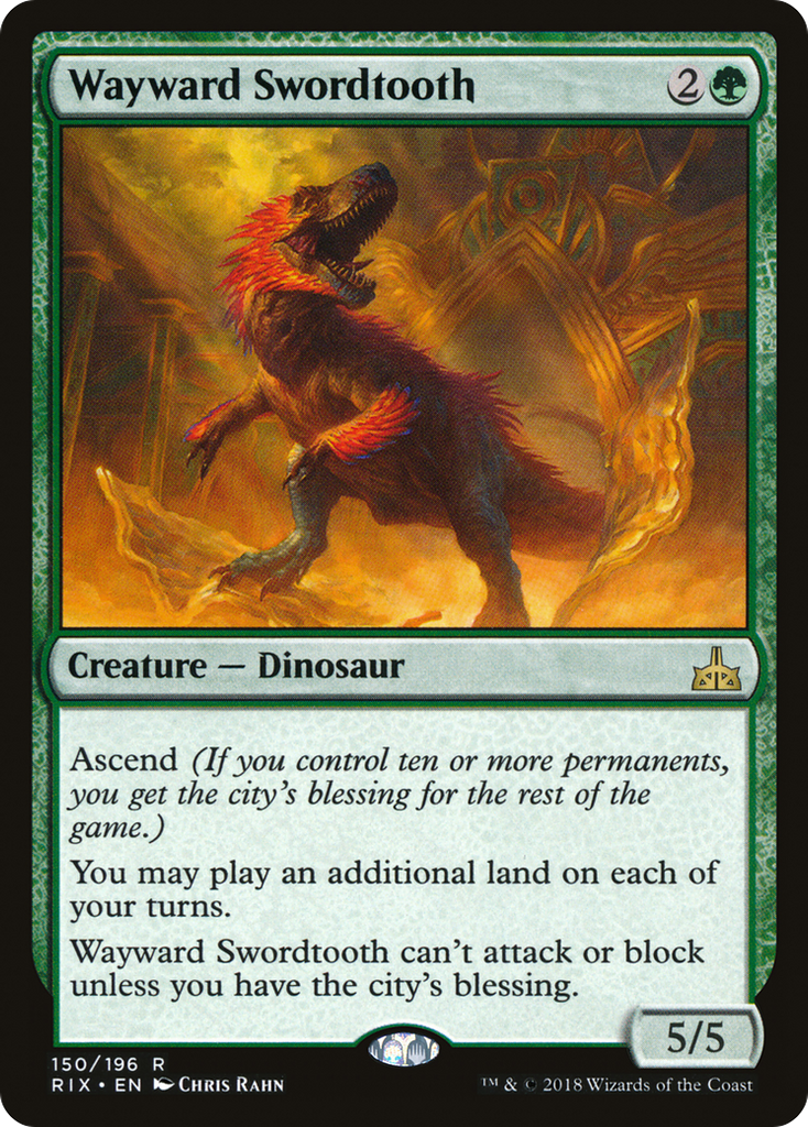 Magic: The Gathering - Wayward Swordtooth - Rivals of Ixalan