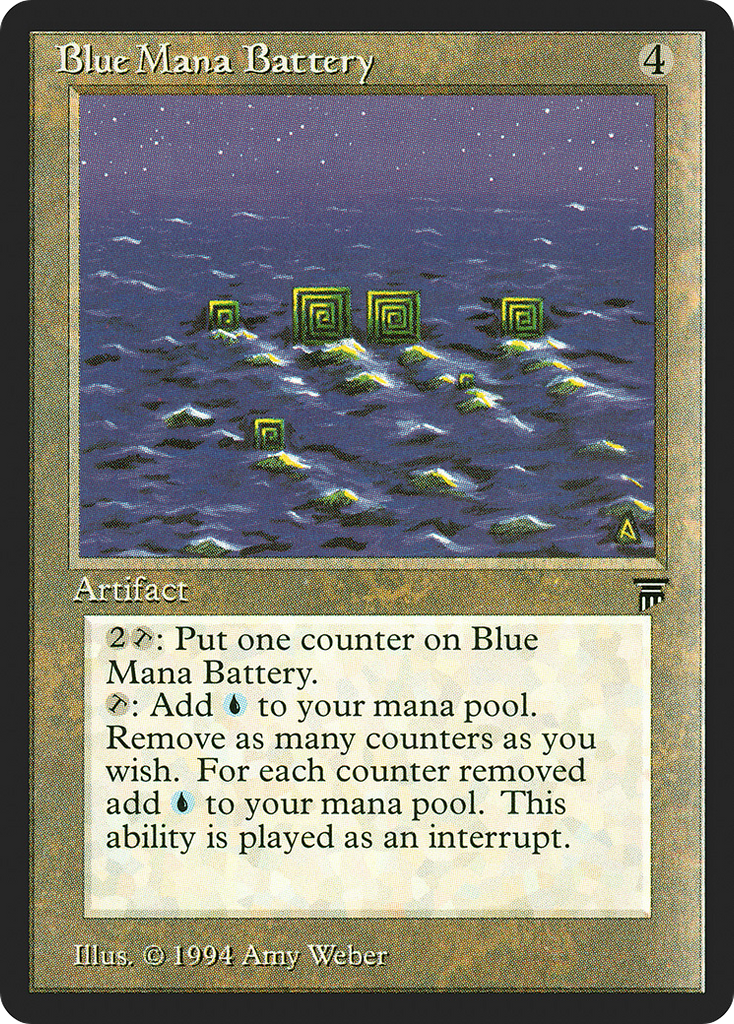 Magic: The Gathering - Blue Mana Battery - Legends