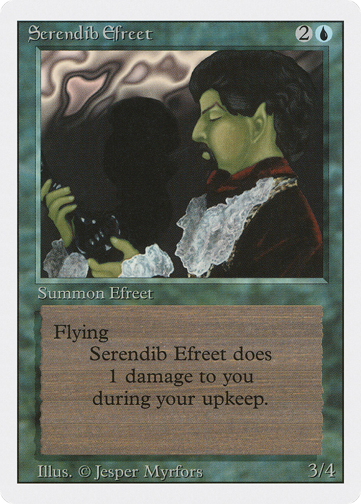 Magic: The Gathering - Serendib Efreet - Revised Edition