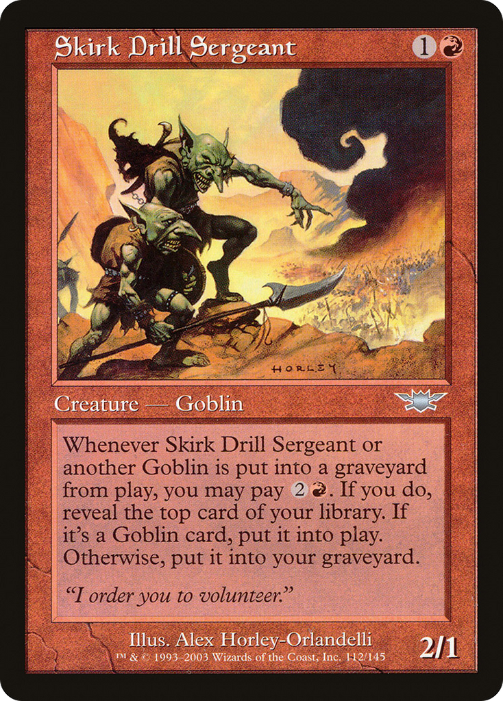 Magic: The Gathering - Skirk Drill Sergeant - Legions