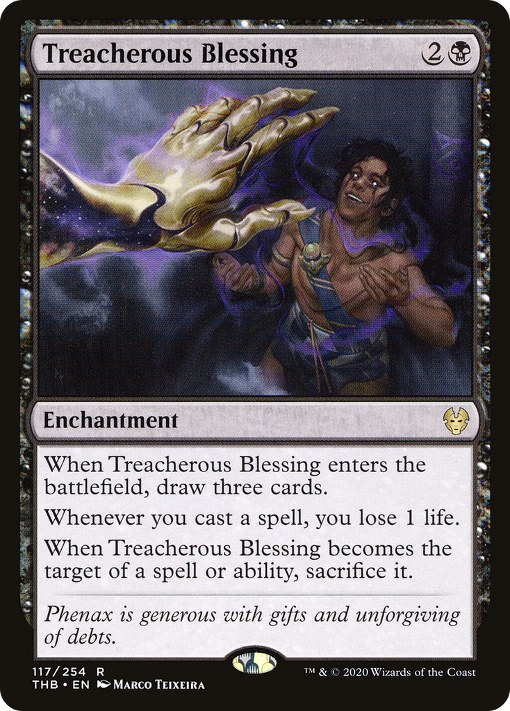 Magic: The Gathering - Treacherous Blessing Foil - Theros Beyond Death