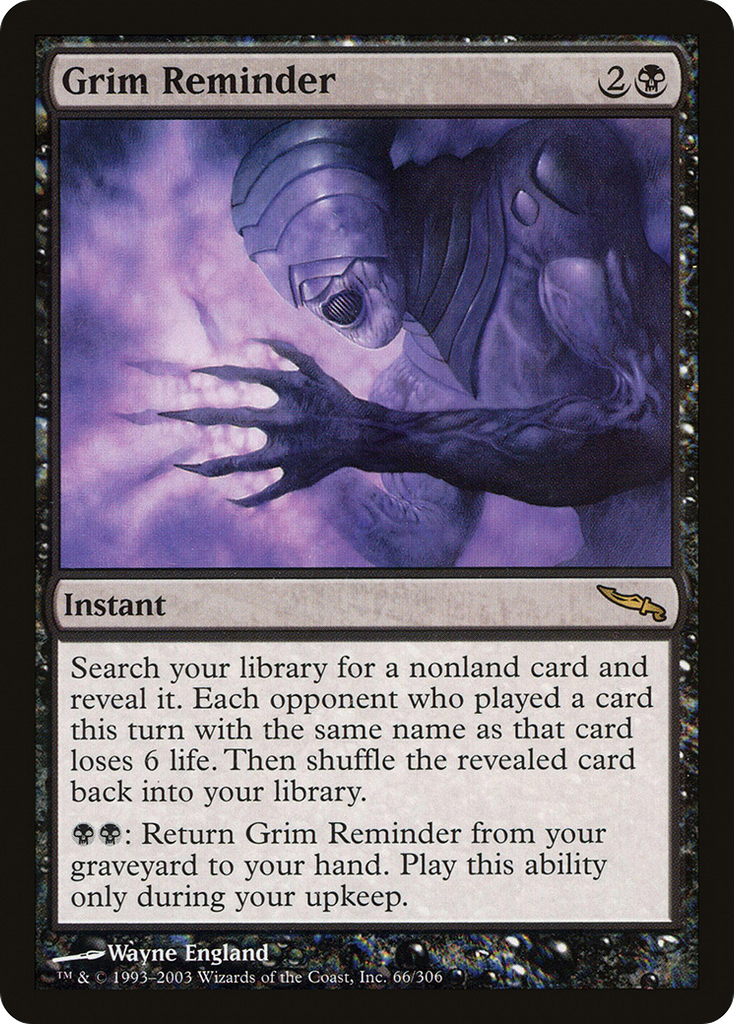 Magic: The Gathering - Grim Reminder - Mirrodin