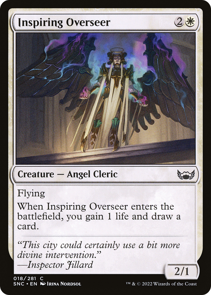 Magic: The Gathering - Inspiring Overseer Foil - Streets of New Capenna