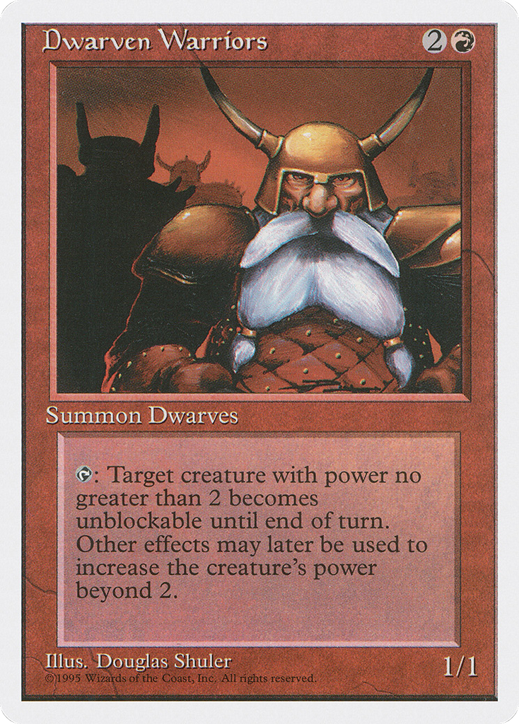 Magic: The Gathering - Dwarven Warriors - Fourth Edition