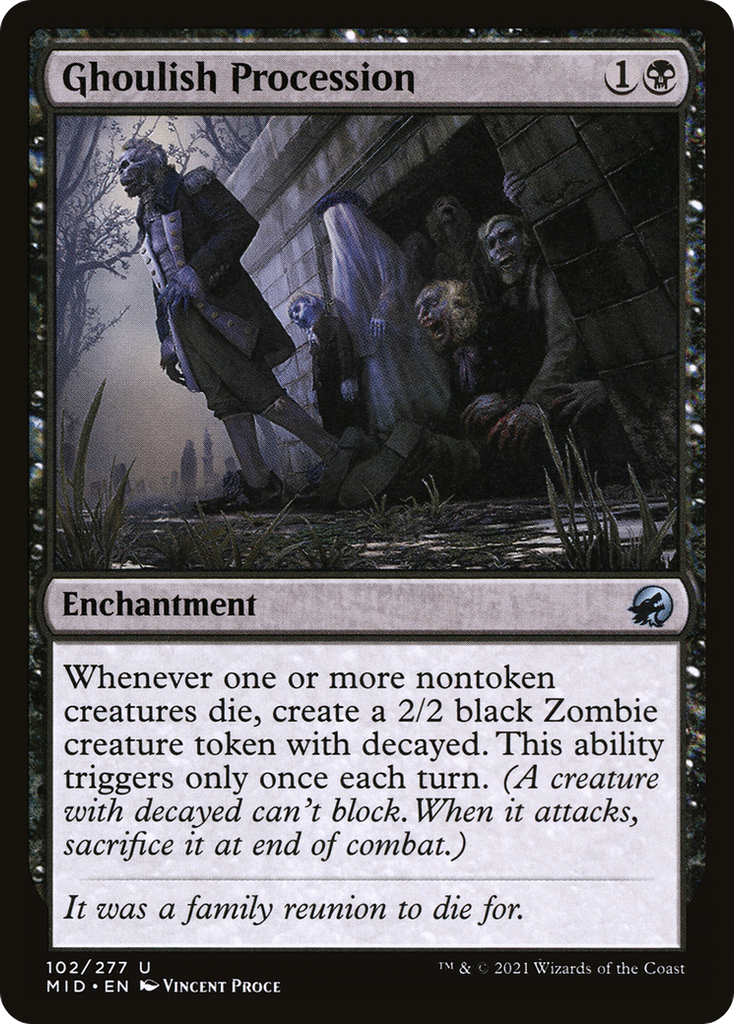 Magic: The Gathering - Ghoulish Procession - Innistrad: Midnight Hunt