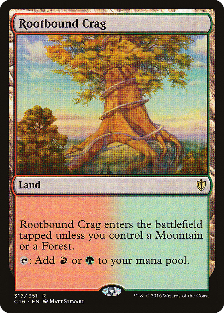 Magic: The Gathering - Rootbound Crag - Commander 2016