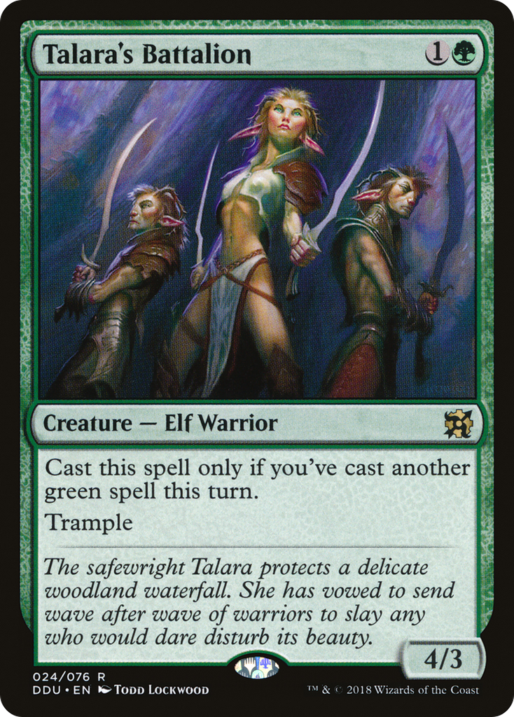 Magic: The Gathering - Talara's Battalion - Duel Decks: Elves vs. Inventors