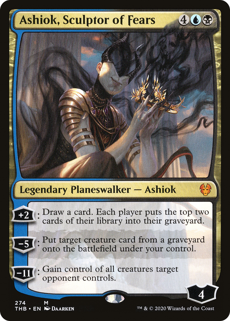 Magic: The Gathering - Ashiok, Sculptor of Fears Foil - Theros Beyond Death