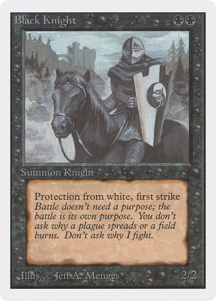 Magic: The Gathering - Black Knight - Unlimited Edition