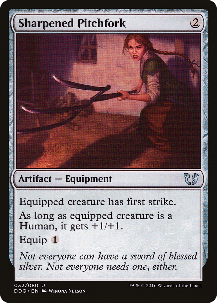 Magic: The Gathering - Sharpened Pitchfork - Duel Decks: Blessed vs. Cursed