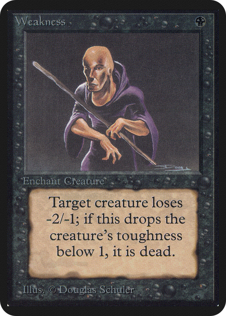 Magic: The Gathering - Weakness - Limited Edition Alpha