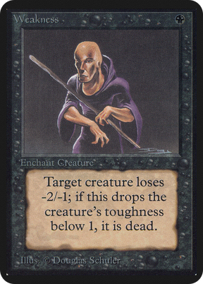 Magic: The Gathering - Weakness - Limited Edition Alpha