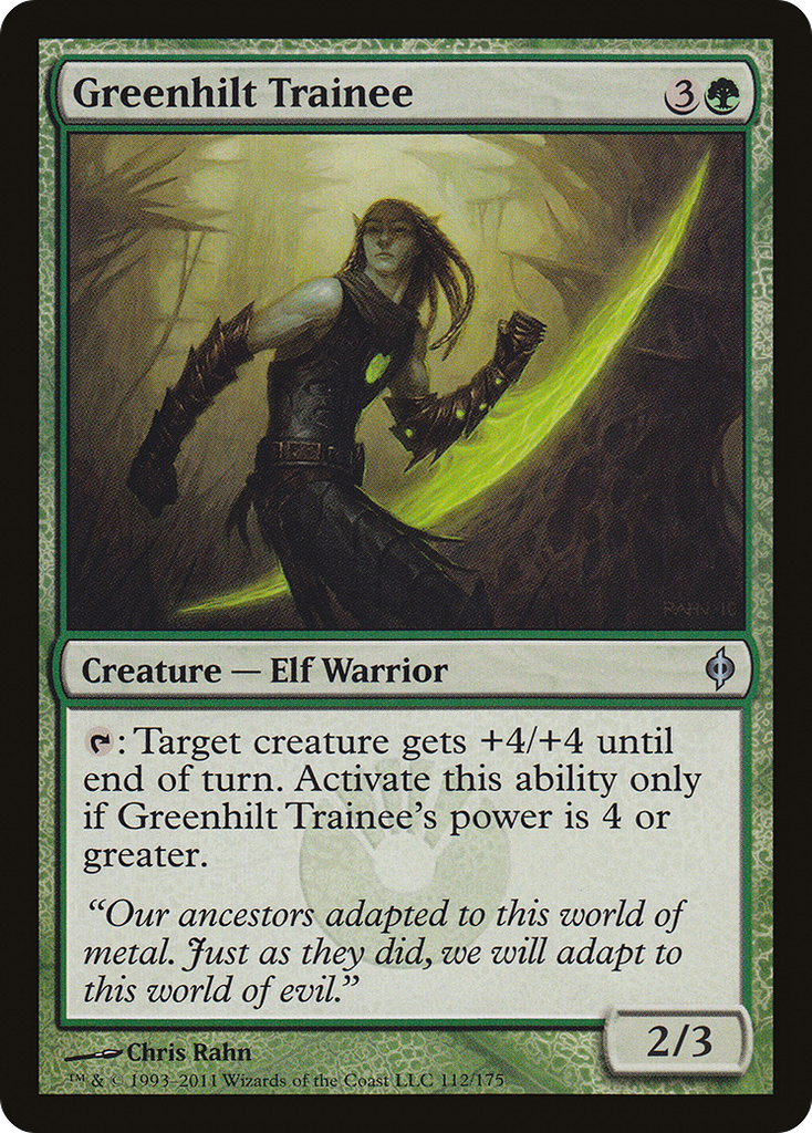 Magic: The Gathering - Greenhilt Trainee - New Phyrexia
