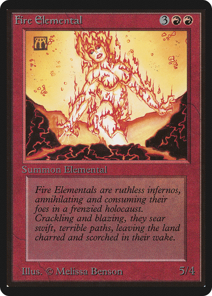 Magic: The Gathering - Fire Elemental - Limited Edition Beta