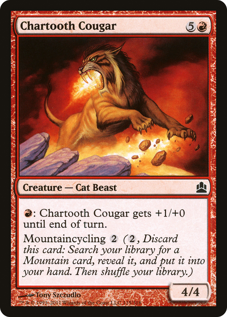 Magic: The Gathering - Chartooth Cougar - Commander 2011
