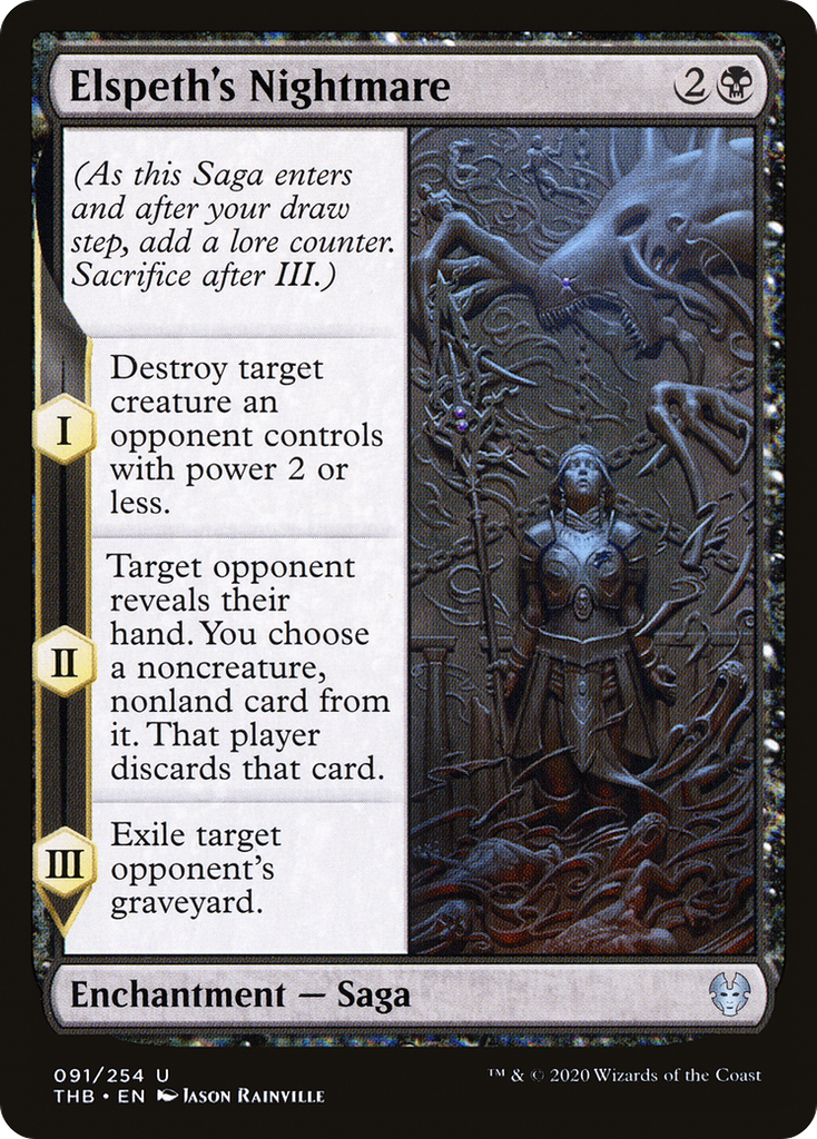 Magic: The Gathering - Elspeth's Nightmare Foil - Theros Beyond Death