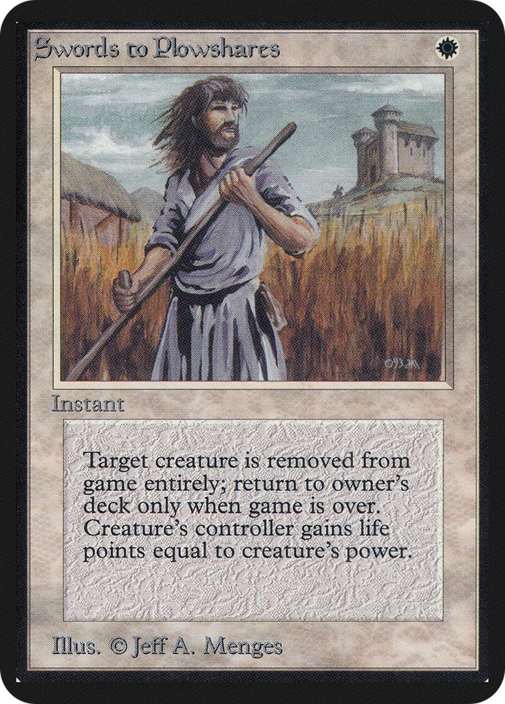 Magic: The Gathering - Swords to Plowshares - Limited Edition Alpha