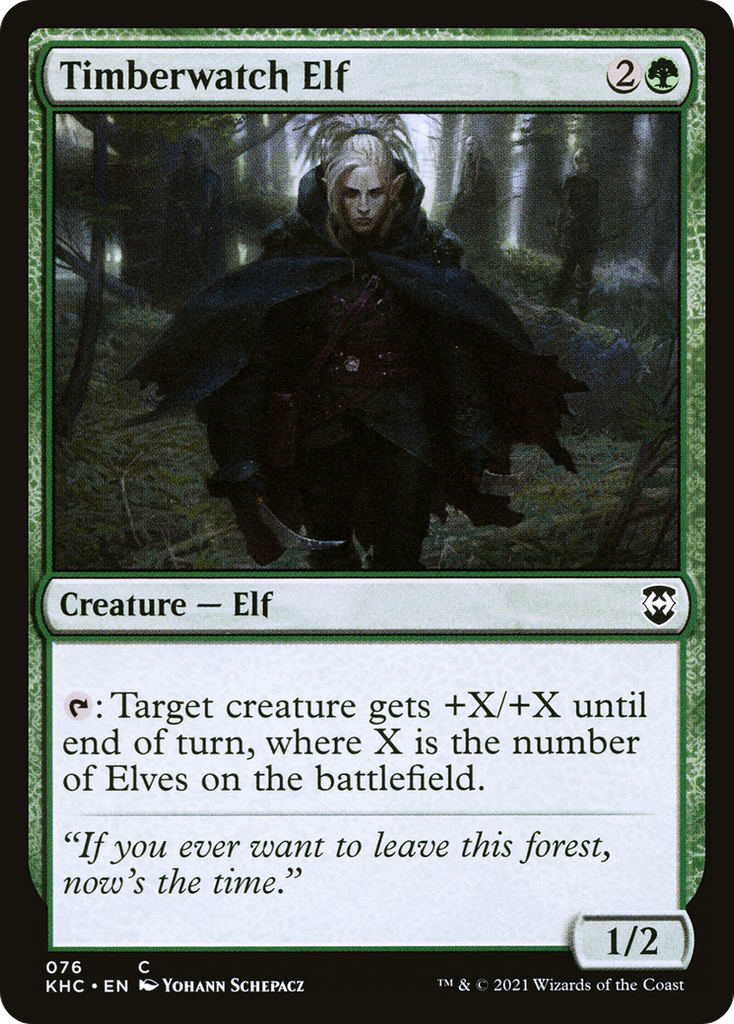 Magic: The Gathering - Timberwatch Elf - Kaldheim Commander