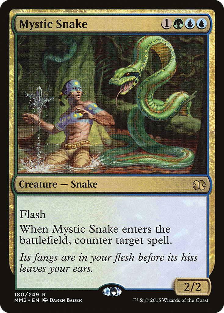Magic: The Gathering - Mystic Snake - Modern Masters 2015