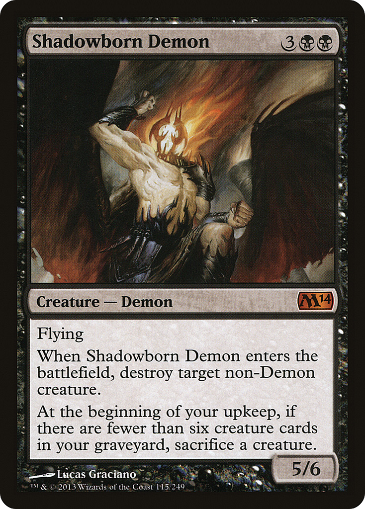 Magic: The Gathering - Shadowborn Demon - Magic 2014